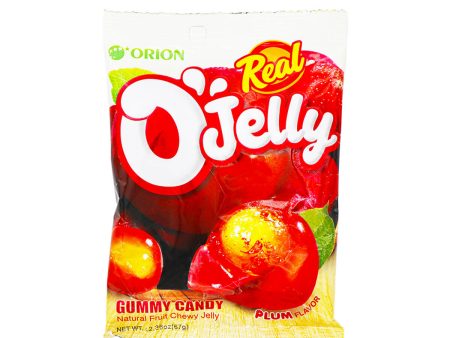 Orion O Jelly Real Gummy Candy Plum Flavor 2.36oz Supply