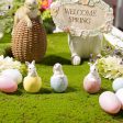 3pcs Spring Easter Bunny Egg Decorations Supply