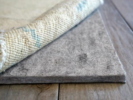 Non-Slip Rug Pad 2 x5  - 1 4  Thick Felt + Rubber for Hardwood Floors Supply