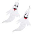 STOBOK 2 Pack Halloween Ghost Windsock Flag, 48.8 inch Halloween Outdoor Hanging Wind Socks Decoration for Front Yard Patio Lawn Garden,Halloween Party Decor Online Hot Sale