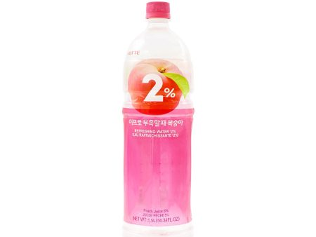 Lotte 2% Refreshing Water Peach Flavor 1.5L Supply