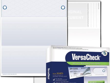 Secure Custom Business Checks - VersaCheck UV Top Secure (DNA) Checks, 500 Sheets Form #1000 - Check on Top Hot on Sale