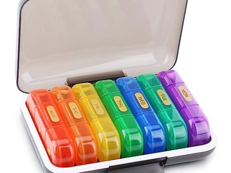 3x Daily Weekly Travel Pill Organizer: Durable & BPA-Free Medicine Storage Supply