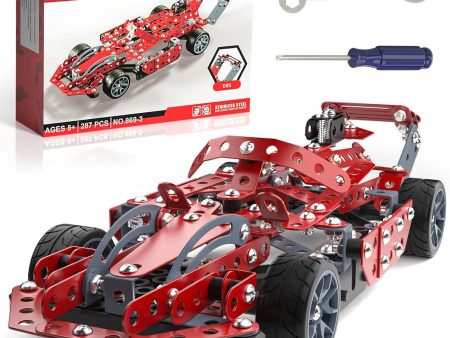 Engage Kids in STEM Learning with 287-Piece Car Building Kit for Ages 8-12: A Perfect Educational Toy for Aspiring Engineers For Cheap