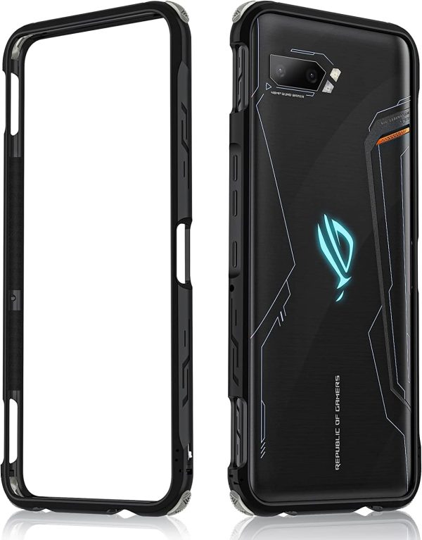 Black Aluminum Alloy Metal Bumper Frame Case for ASUS ROG Phone 2 (ZS660KL) For Sale