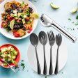 Comprehensive 18-Piece Stainless Steel Serving Utensils Set in Black - Ideal for Kitchen Parties, Buffets, Events, and Daily Use Online now