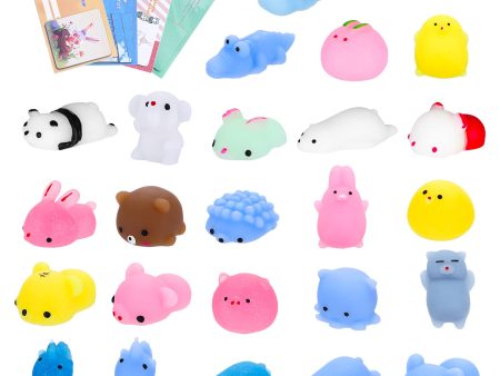 24-Piece Mochi Squishy Toy Set: Ultimate Stress-Relief Animal Toys for Kids and Adults, Perfect for Easter Egg Fillers, Party Favors, and Birthday Gifts, Includes Unique Gift Cards and Packaging Online now