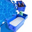 2pk Blue Poolside Storage Baskets w  Cup Holders for Above Ground Pools For Cheap