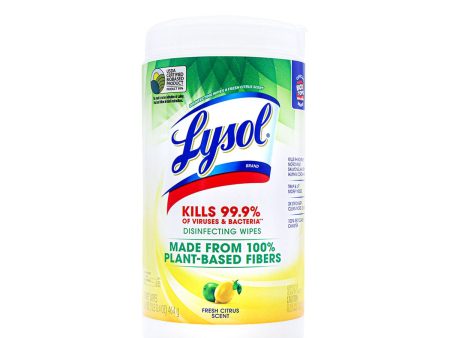 Lysol Disinfecting Wipes Fresh Citrus Scent 37 Wipes, 16.4oz on Sale