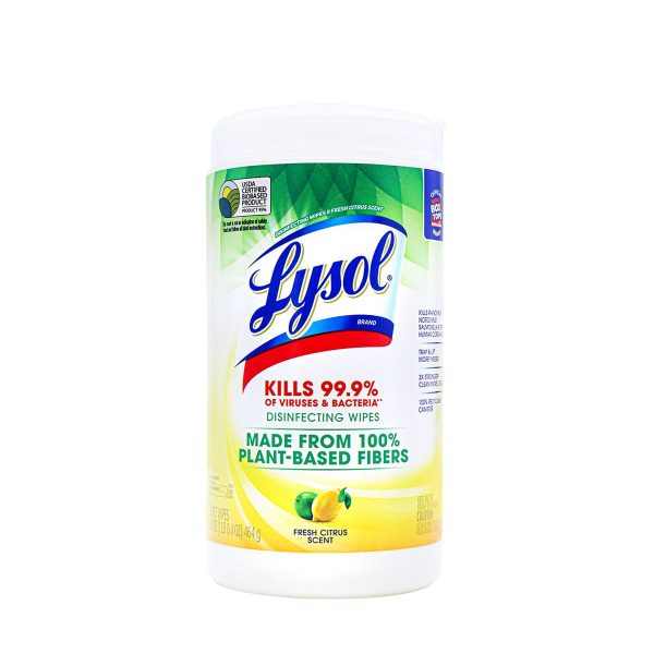 Lysol Disinfecting Wipes Fresh Citrus Scent 37 Wipes, 16.4oz on Sale