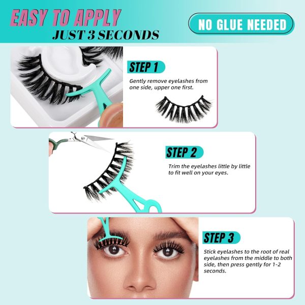 Ultimate Guide to Reusable Self-Adhesive Eyelashes: 8 Pairs with Tweezer, 4 Styles from 8-17mm for Lash Extensions at Home Cheap