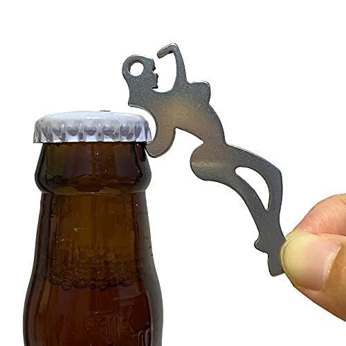 HL-YMXT Beer Bottle Opener Stainless Steel Flat Bar Key Glass Openbeer Keychain Bartenders (Beauty-shape bottle opener) Supply