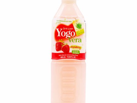 Yogo Vera Non Carbonated Soft Drink with Aloe Vera Strawberry Flavor 500ml Sale