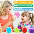 Squishy Stress Balls 9 Pack - Geometric Shapes for Kids, Sensory Toys on Sale