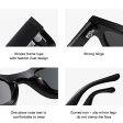 Brigtlaiff Retro Polarized Sunglasses for Women Men, Classic Driving Rectangle Trendy Sunglasses Outdoor UV400 Protection-4pack For Discount