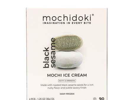 Mochidoki Mochi Ice Cream Black Sesame 1.25oz x 4ea, 5.00oz on Sale