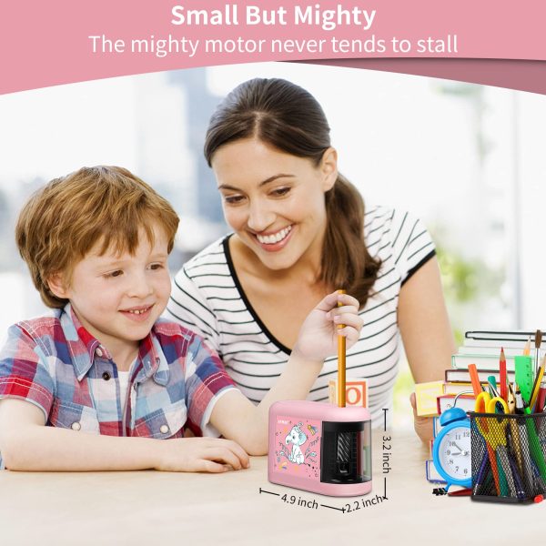 Pink White Elephant Battery Operated Electric Pencil Sharpener for 8mm Pencils Discount