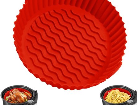 1pk 8.5  Red Reusable Silicone Air Fryer Liner Basket for 3 - 5 Qt Air Fryer Cheap