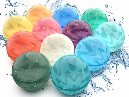 Magnetic Quick Fill Reusable Water Balloons - 12 Piece Set for Summer Fun For Sale