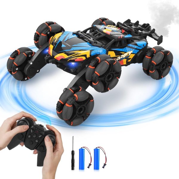 Explore Thrilling 6WD RC Drift Stunt Car – Perfect Gift for Kids & Adults – 360° Rotations & Sprays Online now