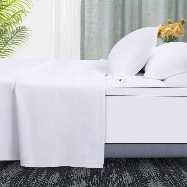 Queen Size Mattress Topper Set with Cooling Technology, Sheet, and Pillowcases - Complete Bedding Solution Fashion