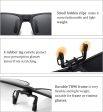 Polarized Clip-On Sunglasses for Over Prescription Glasses, UV400, Flip-Up, Black - Ideal for Driving & Outdoor Sports Online