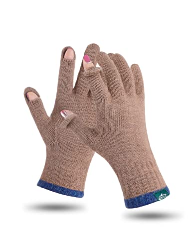 Size XL Warm Wool Knitted Winter Gloves w  Touch Screen Fingers Online