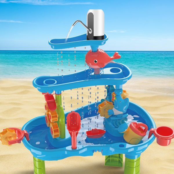 Portable Silver White Water Table Pump for Continuous Play Cheap