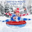 COMMOUDS Snow Tube, 47 Inch Large Inflatable Snow Sled with Handles, Double-Layer Thickened Heavy Duty Snow Sledding Tube for Kids Adults Winter Outdoor Snow Activity Skiing Sledding Discount