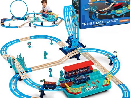 Ultimate Railway Adventure Train Set: 85-Piece Glow-in-the-Dark Tracks for Kids, DIY Electric Model with Realistic Features Fashion