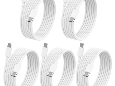 Fast Charge Your Devices with 6FT USB-C to USB-C Cable 5-Pack for Latest Smartphones and Tablets Online Sale