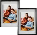 Black Floating Frame Set for Photos (5 x7 ) - Ideal for Home, Weddings, Festivals Fashion