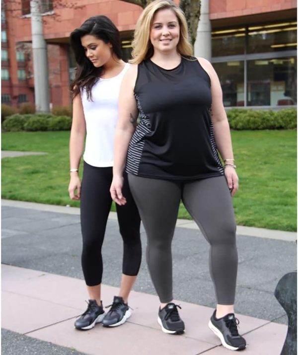 Gray High Waist XL Plus Size Leggings for Women - Non See Through, Super Soft Yoga Pants Online Hot Sale