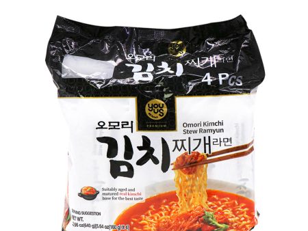 You Us Omori Kimchi Stew Ramyun 160g x 4, 640g Discount