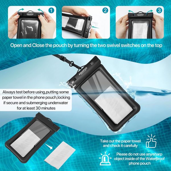 2-Pack Waterproof Phone Pouch 2 Pack - Floats & Protects, Fits up to 8  Devices For Cheap