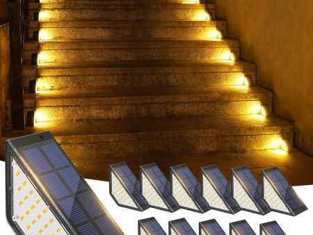 12-Pack Solar Outdoor Stair Lights: Durable, Waterproof, & Easy Install Cheap