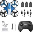 Blue Mini Drone for Kids - Remote Control Quadcopter with 21 Min Flight Time on Sale