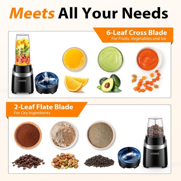 Powerful 1000W Personal Blender & Grinder Combo with Portable Smoothie Cups Online