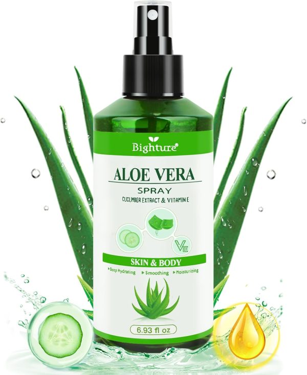 Pure Aloe Vera Spray with Cucumber Essence for Skin & Hair - 6.93oz Online