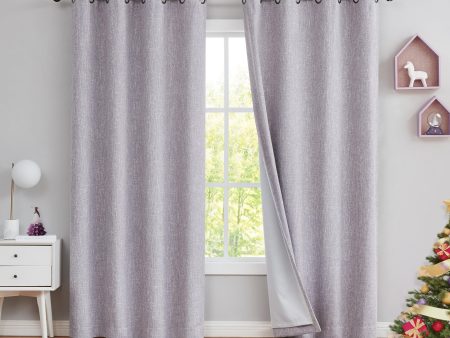 1 Panel Lavender Purple Blackout Curtain Panel with Liner, Noise Reducing, 50  x 84  - Ideal for Bedrooms & Living Rooms Online Sale