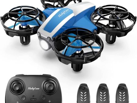 Blue Mini Drone for Kids - Remote Control Quadcopter with 21 Min Flight Time on Sale