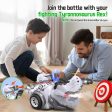 White Dinosaur Remote Control Car with Programmable Actions & Rechargeable Battery for Kids Cheap