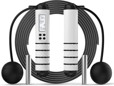 Maximize Your Workout: CardioX Adjustable Weighted Jump Rope with Calorie Counter & Knot-Free Speed Skipping Rope for All Hot on Sale