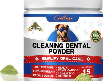 Herbal Dental Care Powder for Dogs & Cats, Breath Freshening, Plaque & Tartar Control, 45g Discount