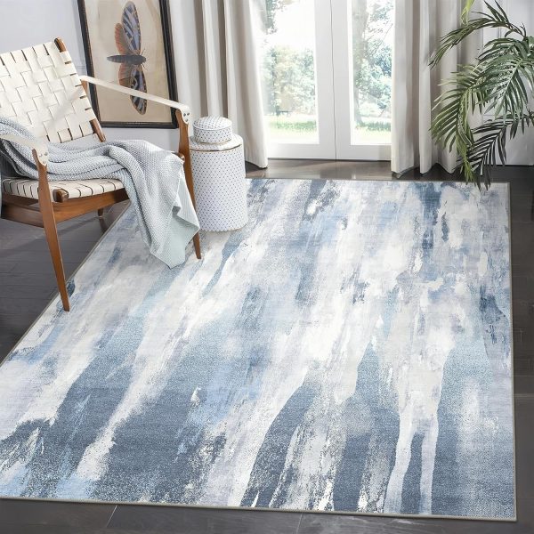 Machine Washable Area Rug 5x7 with Non-Slip Backing for Living Room & Bedroom Online Hot Sale