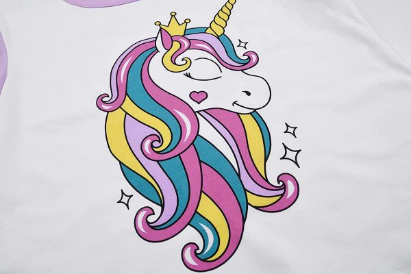 Size XS Unicorn T-Shirt & Shorts Pajamas Set Online Sale