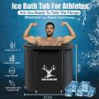 Portable Large Ice Bath Tub for Athletes with Lid, Mat & Socks - 112 Gallon Cold Plunge Tub for Enhanced Recovery Hot on Sale