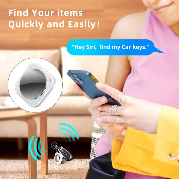 Find My App Compatible Item Tracker Tag with Long Battery Life – Track Luggage, Bikes & Pets on Sale