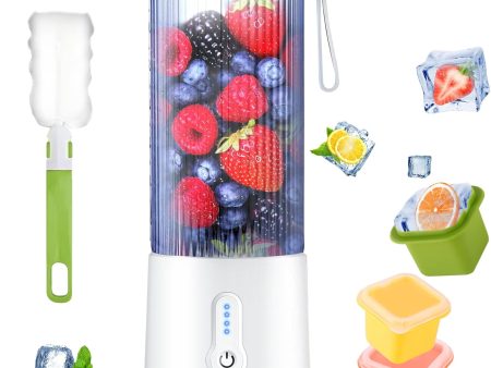 Portable Blender Personal Juicer - USB Rechargeable with Large 16oz Capacity, Ideal for Smoothies, Shakes, and Baby Food - Perfect for Travel Fashion