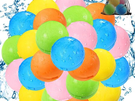 Reusable Water Bomb Balloons for Kids: Pool & Beach Fun - 25 Pack For Sale